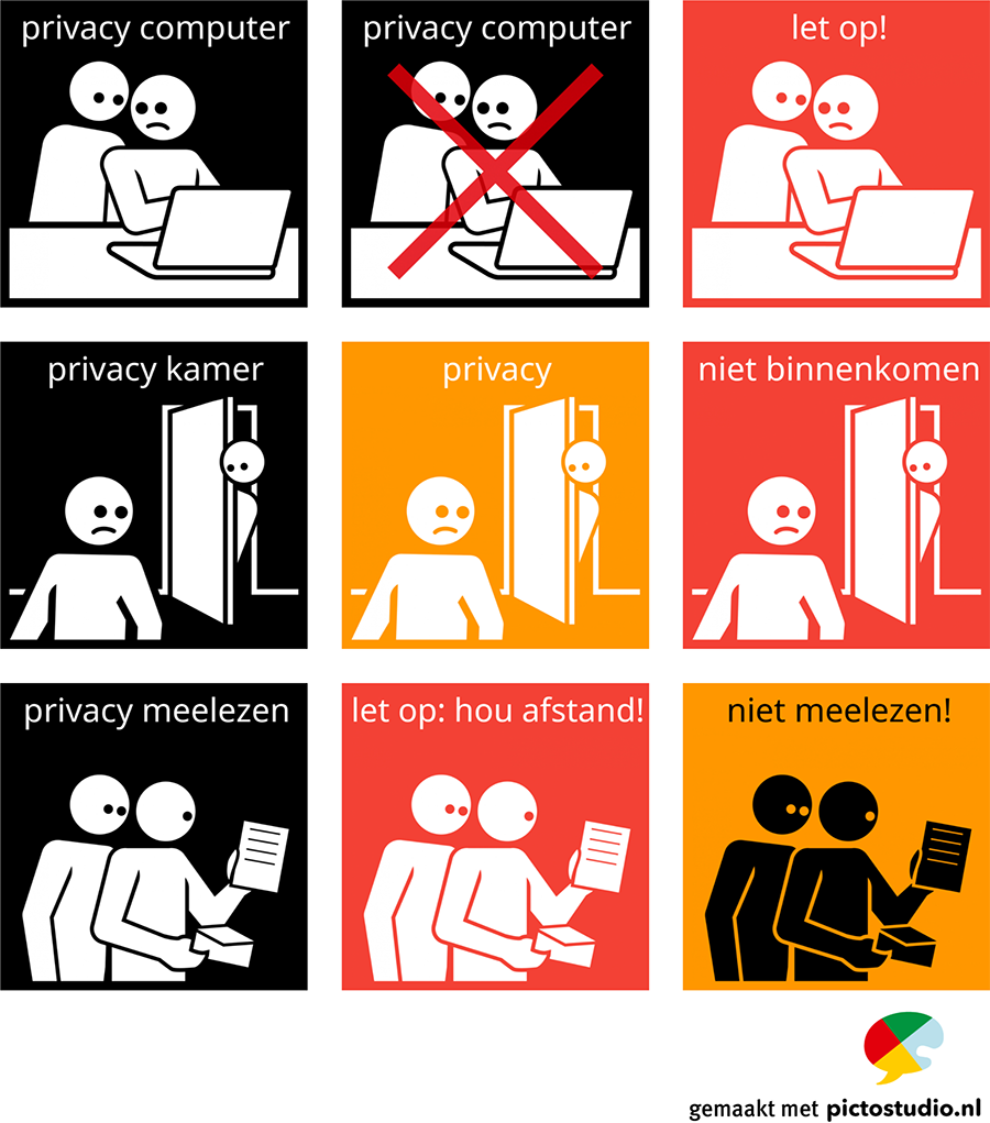pictogrammen privacy