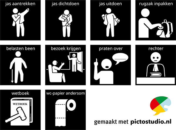 pictogrammen jas aandoen