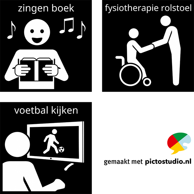 pictogram fysiotherapie en pictogram zwangerschapsverlof