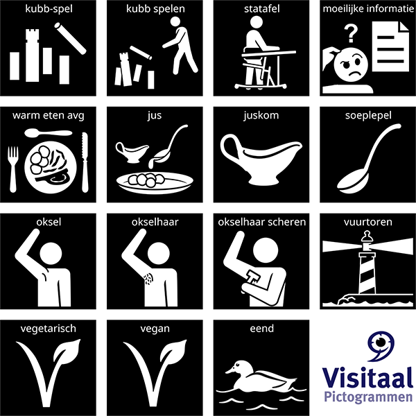 pictogrammen moeilijke informatie